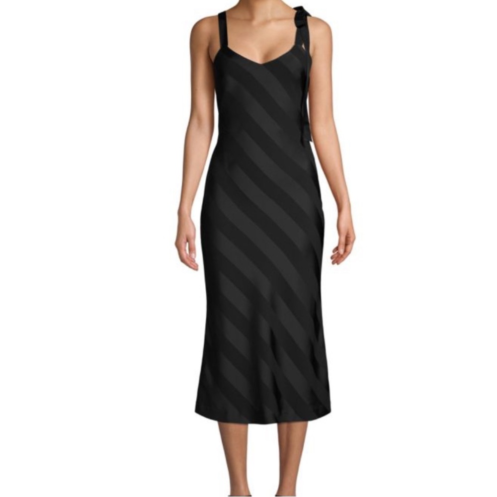 Rebecca Vallance Black Midi Dress